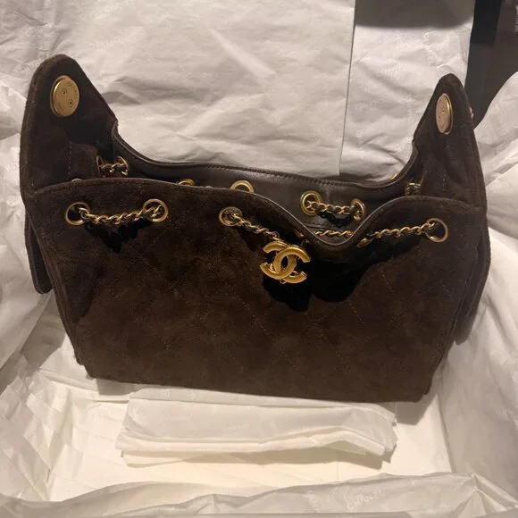 Chanel 25 Mini Brown Suede - Picture 3 of 3